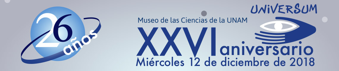 XXVI aniversario de Universum, Museo de las Ciencias